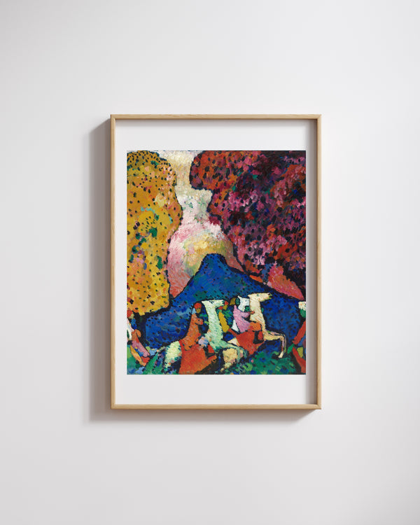 Wassily Kandinsky - Mavi Dağ Fine Art Baskı