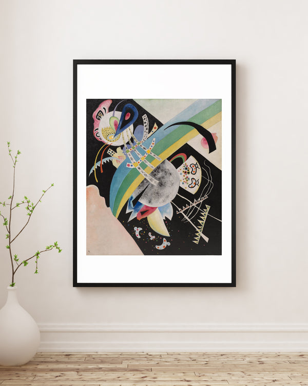 Wassily Kandinsky - Siyah Üzerine Daireler Çerçeve