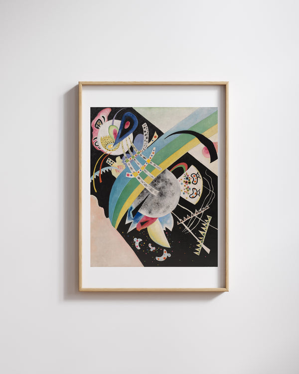 Wassily Kandinsky - Siyah Üzerine Daireler Fine Art Baskı