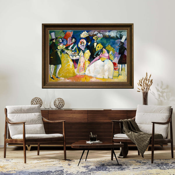Wassily Kandinsky - Krinolinli Grup çerçeve