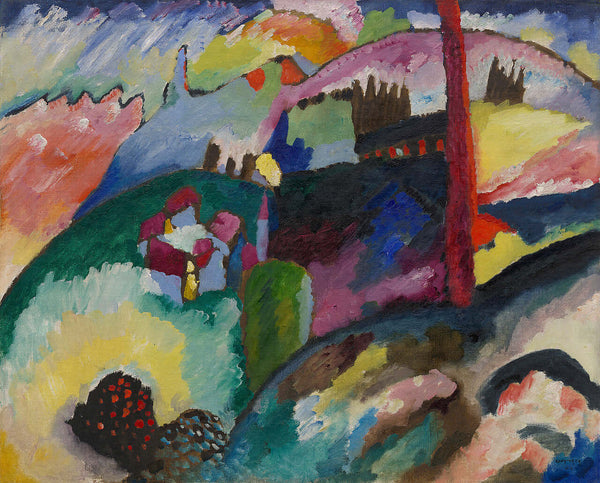 Wassily Kandinsky - Fabrika Bacalı Manzara Tablo