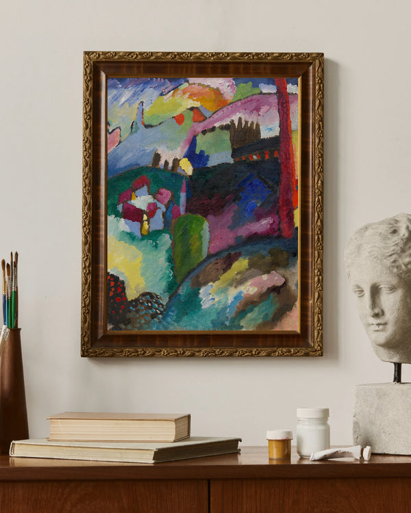 Wassily Kandinsky - Fabrika Bacalı Manzara Fine Art Baskı