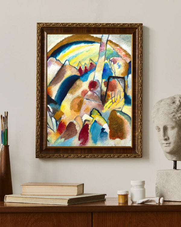 Wassily Kandinsky - Kırmızı Lekeli Manzara, No. 2 Fine Art Baskı