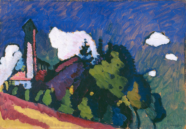 Wassily Kandinsky - Kuleli Manzara tablo