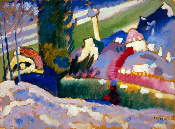 Wassily Kandinsky - Kiliseli Kış Manzarası tablo