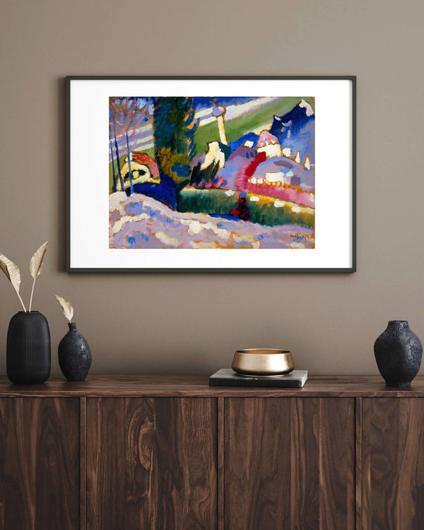 Wassily Kandinsky - Kiliseli Kış Manzarası fine art baskı