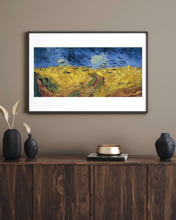 Vincent van Gogh - Kargalarla Buğday Tarlası Fine Art Baskı