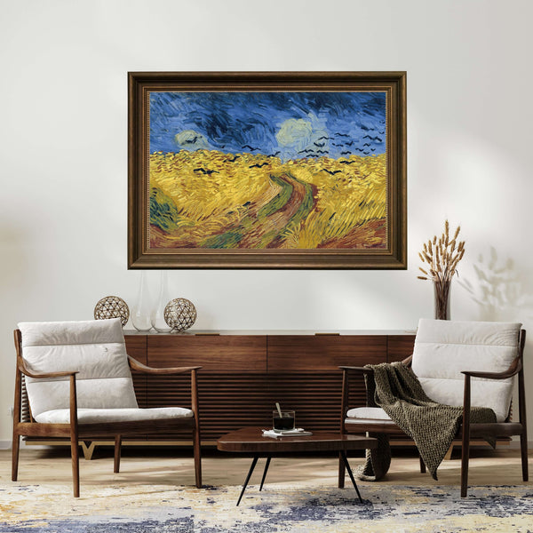Vincent van Gogh - Kargalarla Buğday Tarlası Fine Art Baskı