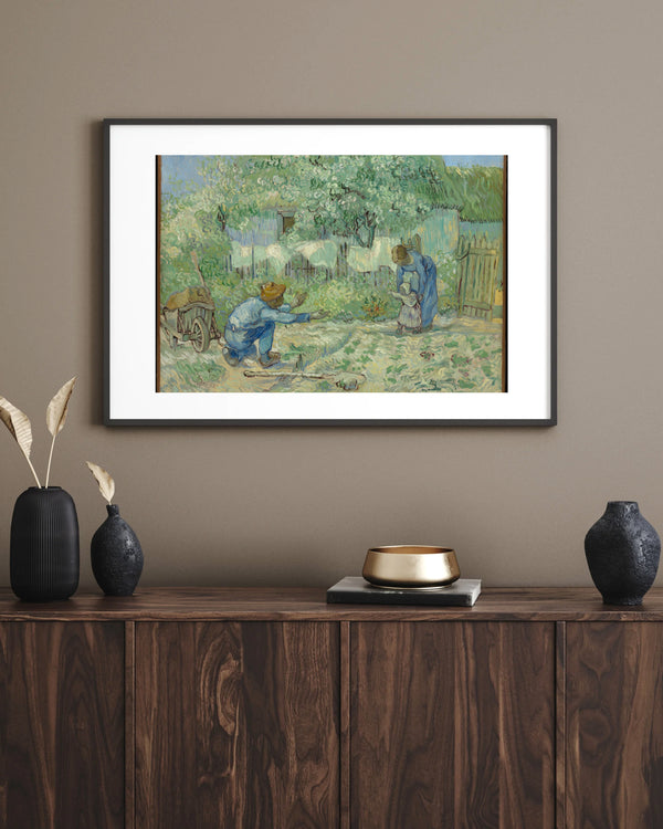 Vincent van Gogh - İlk Adımlar fine art baskı