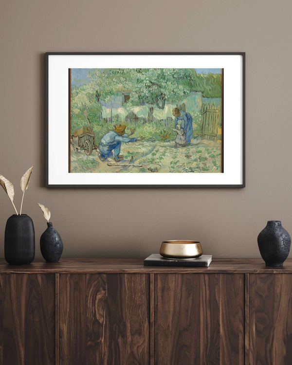 Vincent van Gogh - İlk Adımlar fine art baskı