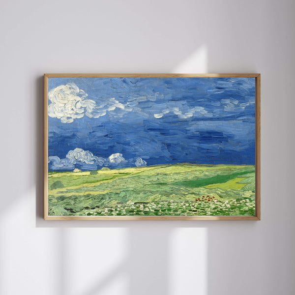 Vincent van Gogh - Fırtına Bulutları Altında Buğday Tarlası