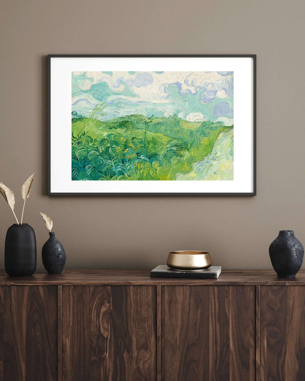 Vincent van Gogh - Yeşil Buğday Tarlaları - Auvers Fine Art Baskı