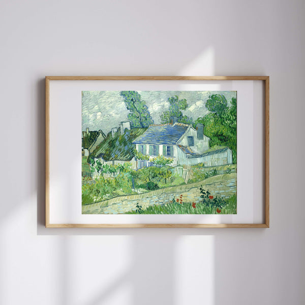 Vincent van Gogh - Auvers'deki Evler fine art baskı