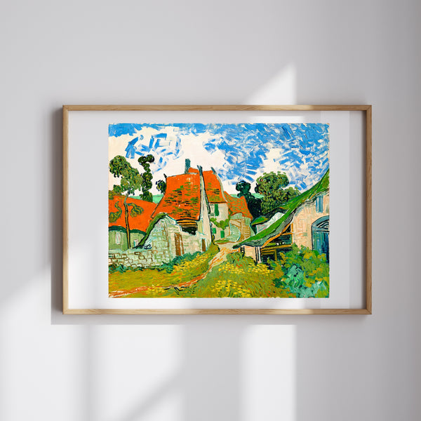 Vincent van Gogh - Auvers-sur-Oise'da Bir Sokak fine art baskı