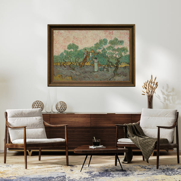 Vincent van Gogh - Zeytin Toplayan Kadınlar poster