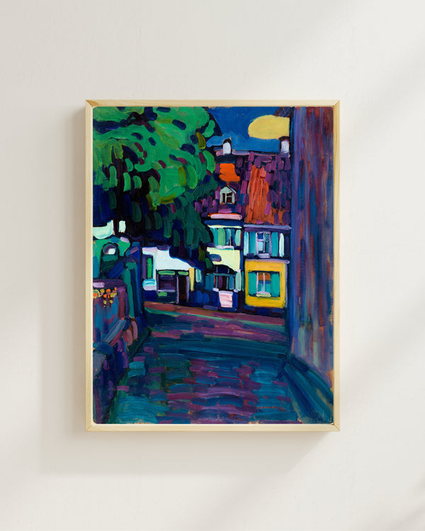 Wassily Kandinsky - Murnau Obermarkt'taki Evler
