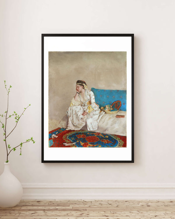 Jean-Étienne Liotard - Türk Giysili Kadın Fine Art Baskı
