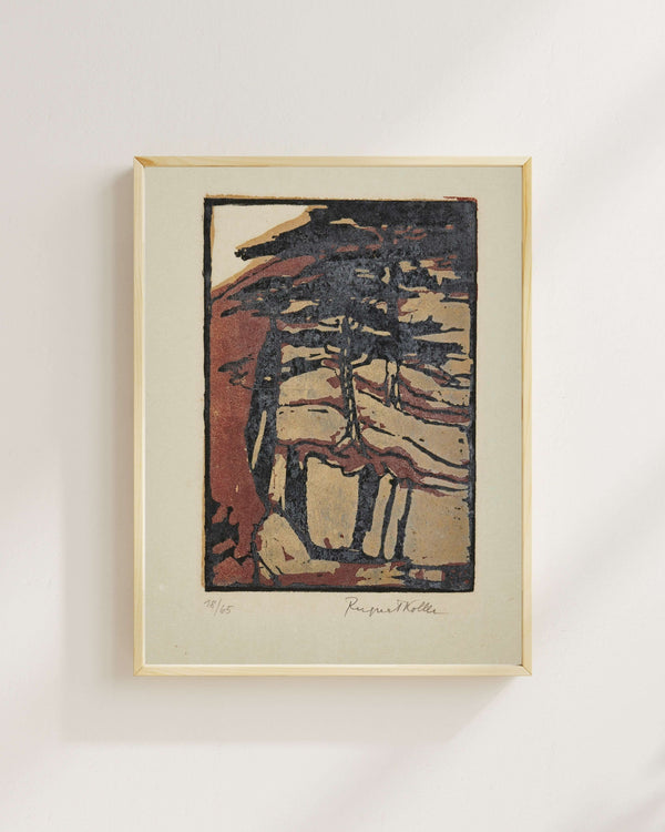 Broncia Koller-Pinell - Baden Yakınlarında Çamlar Fine Art Baskı