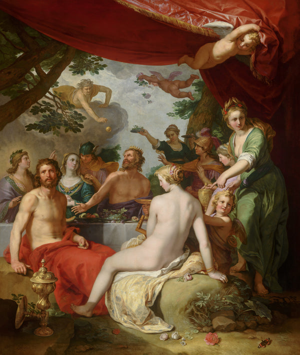 Abraham Bloemaert-Peleus ile Thetis’in Düğününde Tanrıların Şöleni tablo