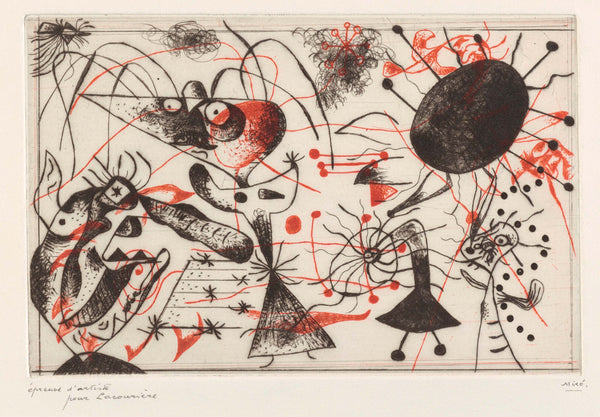Joan Miró - Siyah ve Kırmızı
