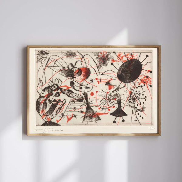 Joan Miró - Siyah ve Kırmızı