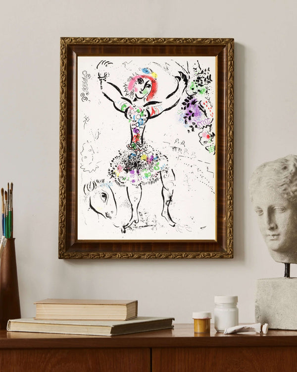 Marc Chagall - Jonglör Kadın Fine Art Baskı