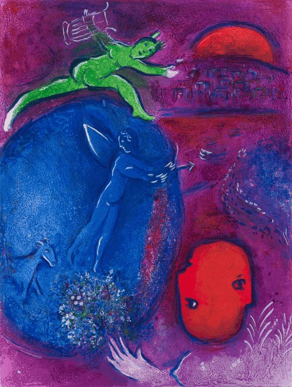 Marc Chagall - Lamon ve Dryas’ın Düşü Fine Art Baskı Fine Art Baskı