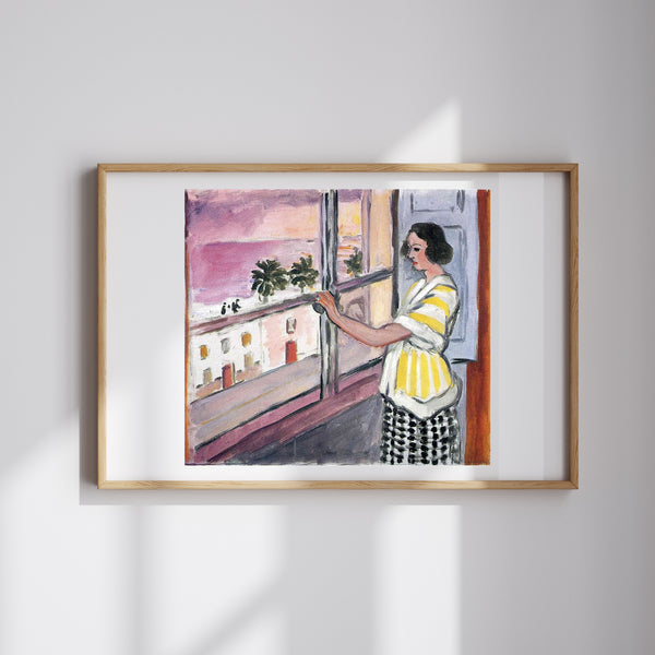 Henri Matisse - Penceredeki Genç Kadın - Gün Batımı
