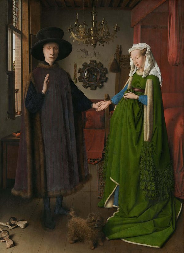 Jan van Eyck - Arnolfini Portresi fine art baskı