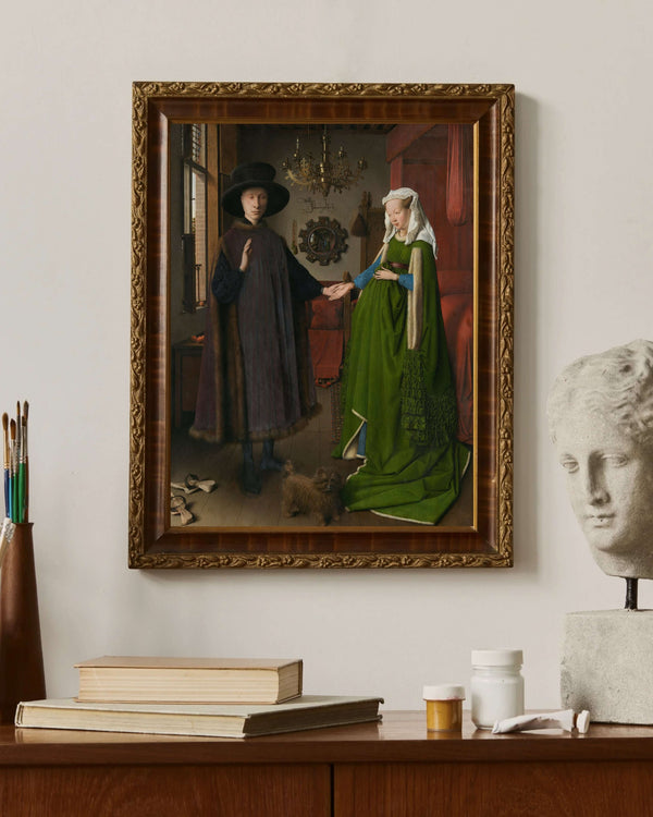 Jan van Eyck - Arnolfini Portresi fine art baskı