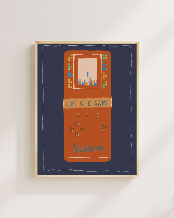 Berfu Koral - Life and Game Fine Art Baskı