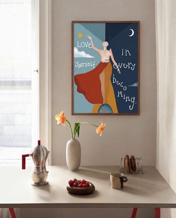Berfu Koral - Love Yourself In Every Becoming fine art baskı