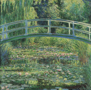 Claude Monet - Nilüferler Havuzu ve Japon Köprüsü fine art baskı