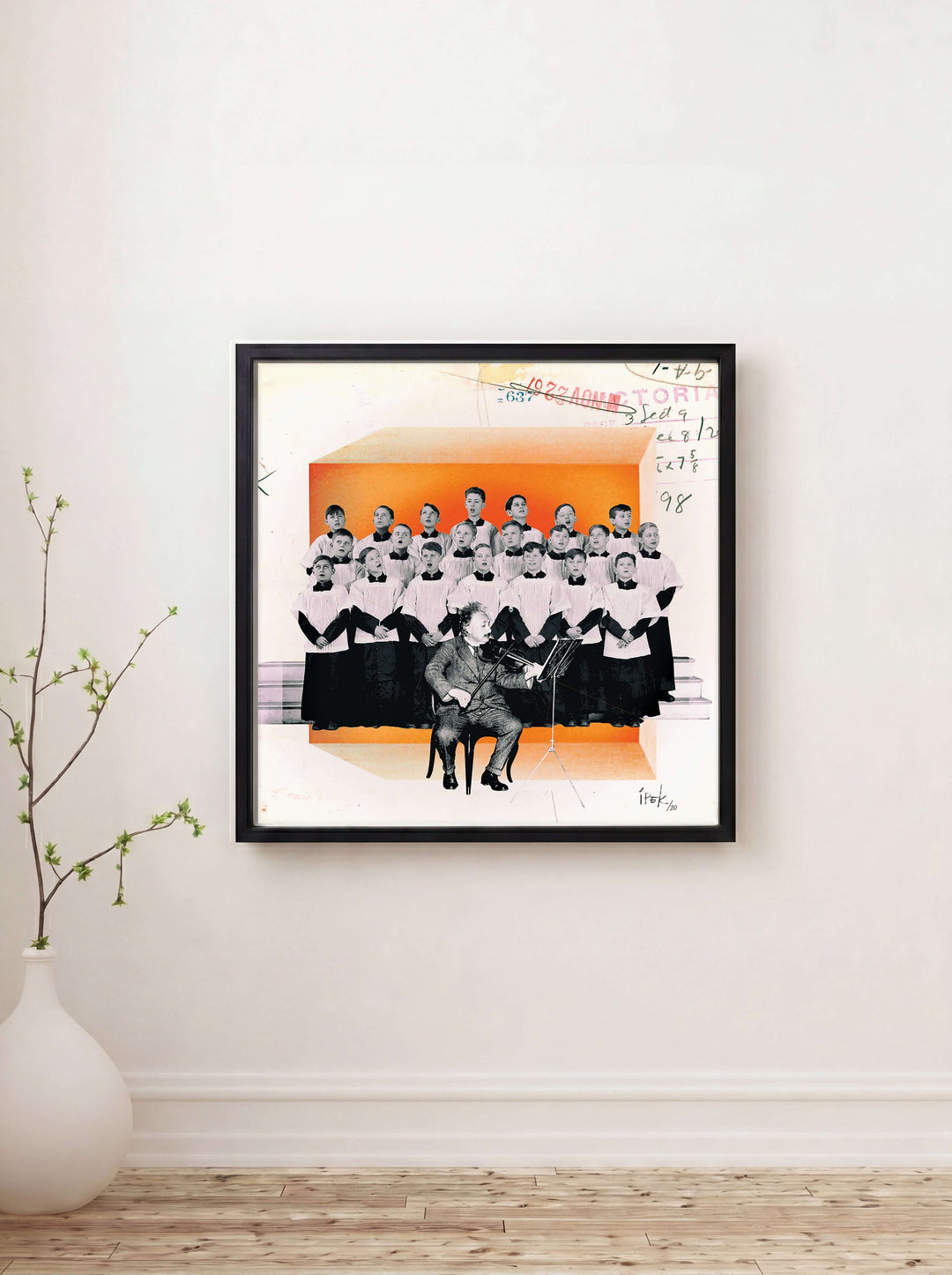 İpek Kerse - Violinist Albert Einstein fine art baskı