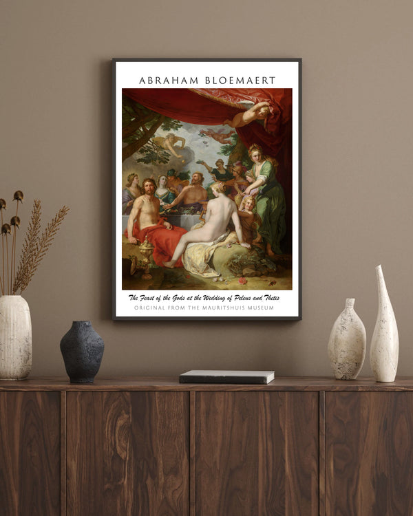 Abraham Bloemaert-Peleus ile Thetis’in Düğününde Tanrıların Şöleni çerçeve