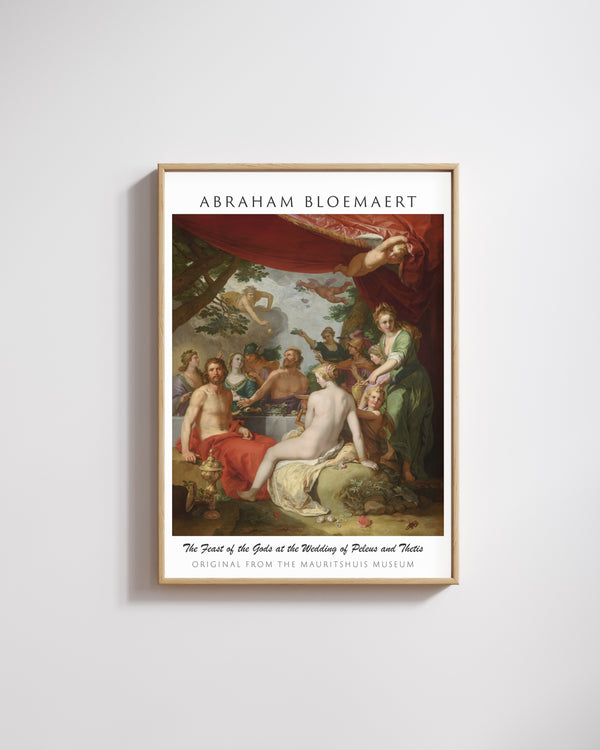 Abraham Bloemaert-Peleus ile Thetis’in Düğününde Tanrıların Şöleni poster