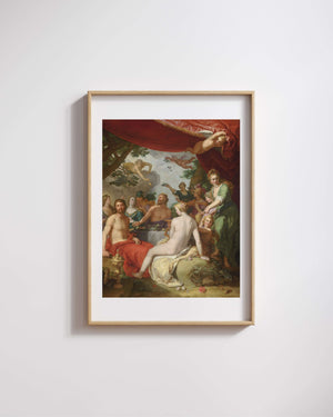 Abraham Bloemaert - Peleus ile Thetis’in Düğününde Tanrıların Şöleni Fine Art Baskı