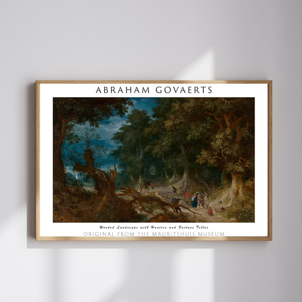 Abraham Govaerts-Avcılar ve Falcı ile Orman Manzarası poster