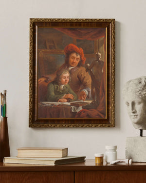 Abraham van Strij - Resim Dersi Fine Art Baskı