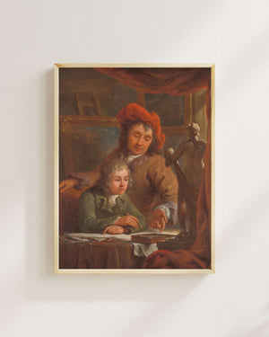 Abraham van Strij - Resim Dersi Fine Art Baskı