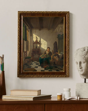 Abraham van Strij - Ev Kadını Fine Art Baskı