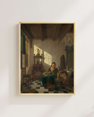 Abraham van Strij - Ev Kadını Fine Art Baskı