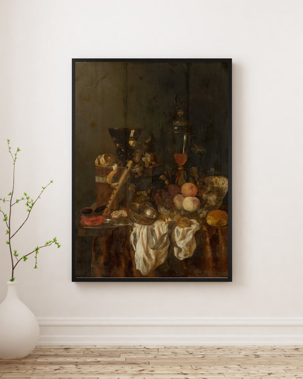 Abraham van Beijeren - Gururlu İhtişam Natürmortu poster