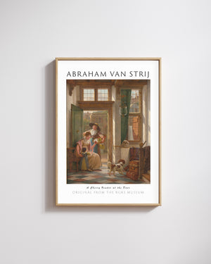 Abraham van Strij-Kapıdaki Kiraz Satıcısı poster