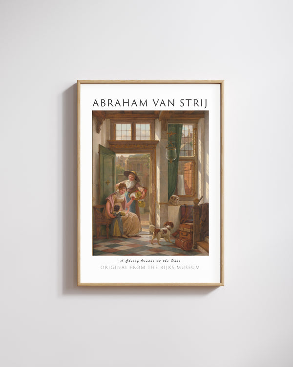 Abraham van Strij-Kapıdaki Kiraz Satıcısı poster