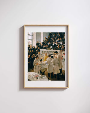 Adalbert Franz Seligmann - Viyana Genel Hastanesi’nde Billroth Amfi Salonu fine art baskı