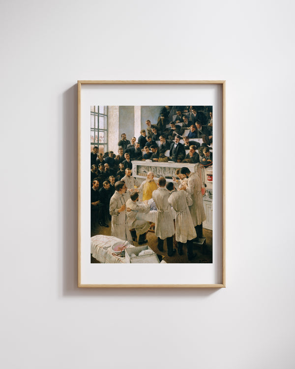 Adalbert Franz Seligmann - Viyana Genel Hastanesi’nde Billroth Amfi Salonu fine art baskı