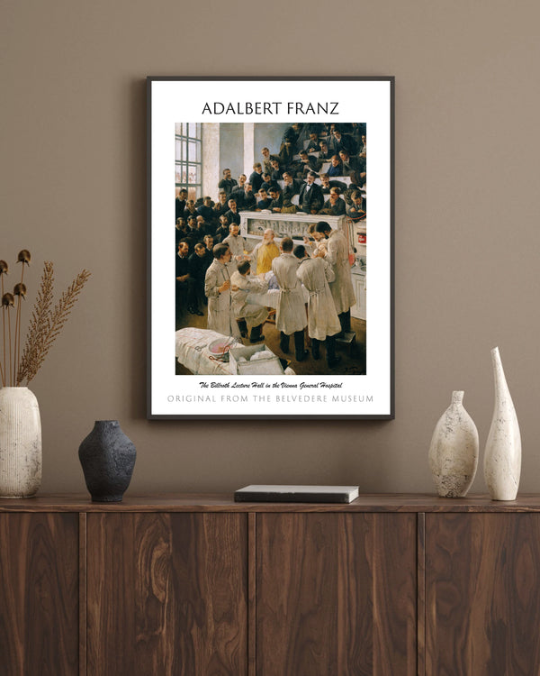 Adalbert Franz Seligmann - Viyana Genel Hastanesi’nde Billroth Amfi Salonu çerçeve