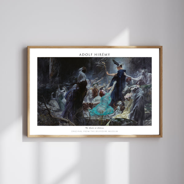 Adolf Hirémy-Hirschl-Acheron Nehri’ndeki Ruhlar poster