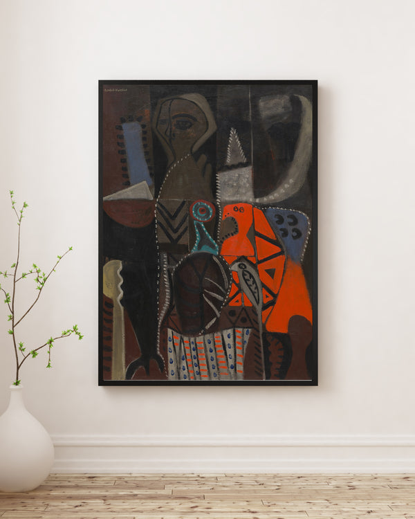 Adolph Gottlieb - Kırmızı Kuş poster